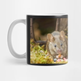 George the mouse in a log pile house Mug